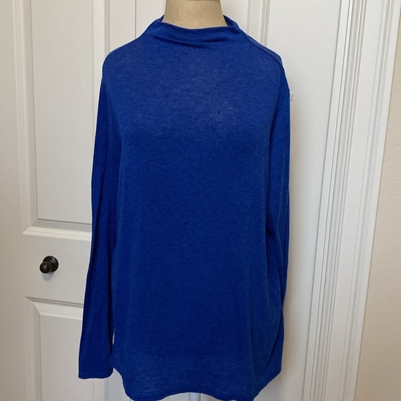 Nine West Tops - Nine West Wool Tencel base layer top Womens XL Winter long sleeve shirt purple